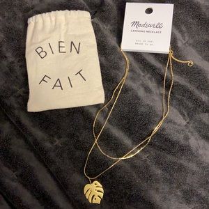 NIB. Madewell layering necklace.